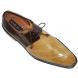 Mezlan Camel/Brown Genuine Eel/Cordovan Leather Shoes 3125